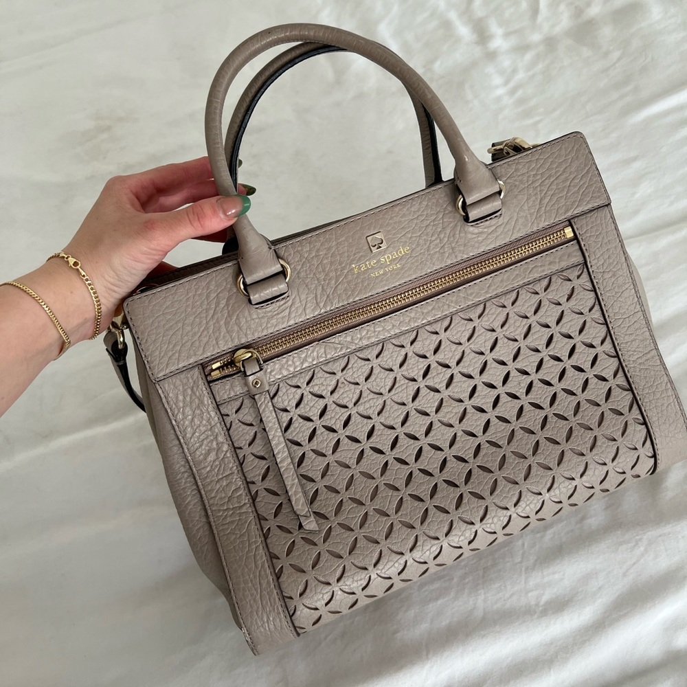 Kate spade tan crossbody hand bag
